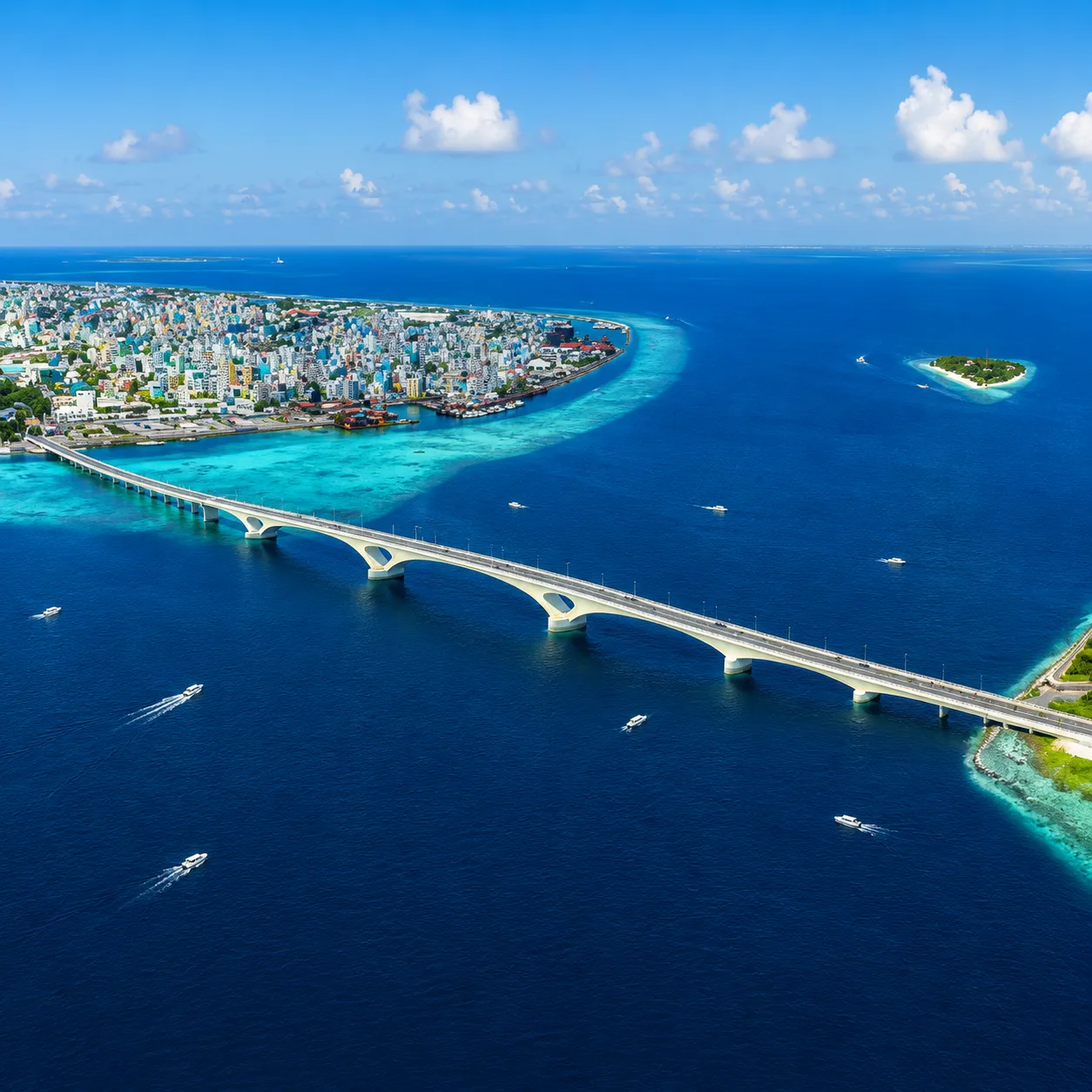 Sinamalé Bridge, Maldives