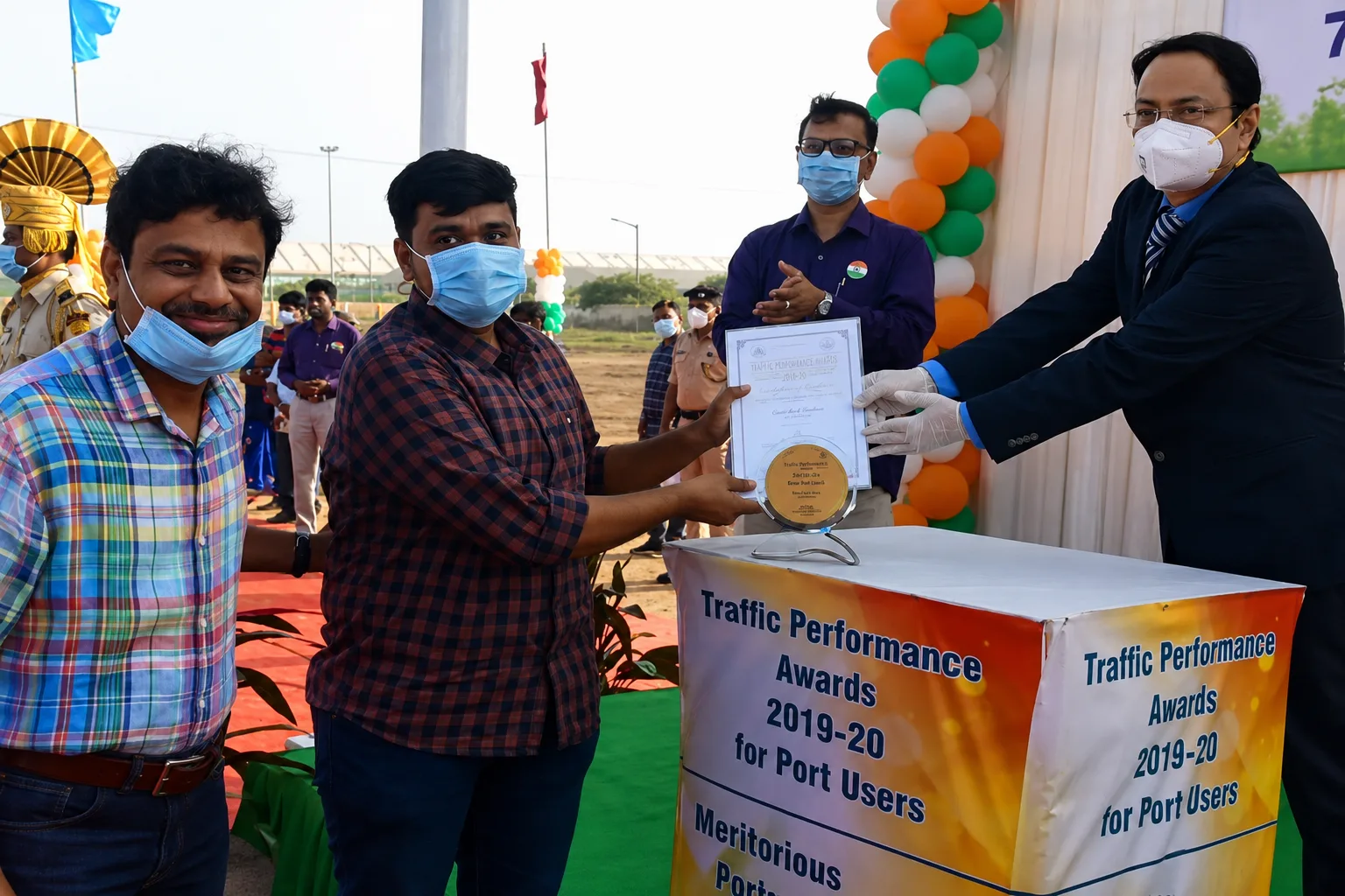 Highest Container Exporter award ceremony photo